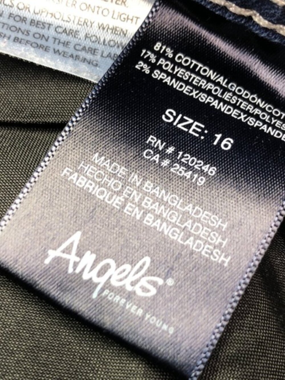 ANGELS FOREVER CONVERTIBLE HIGH-RISE SKINNY ANKLE JEANS SZ16 L27 ⭐️ - Picture 9 of 14